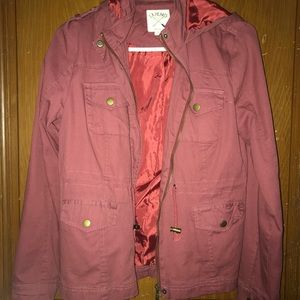 Red LA Hearts jacket
